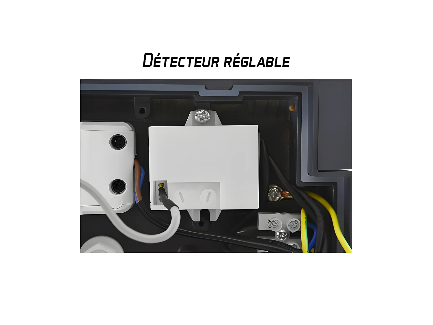 Applique Murale Orientable LED 12W 720 LM DEtecteur 4000°K Gris IP54