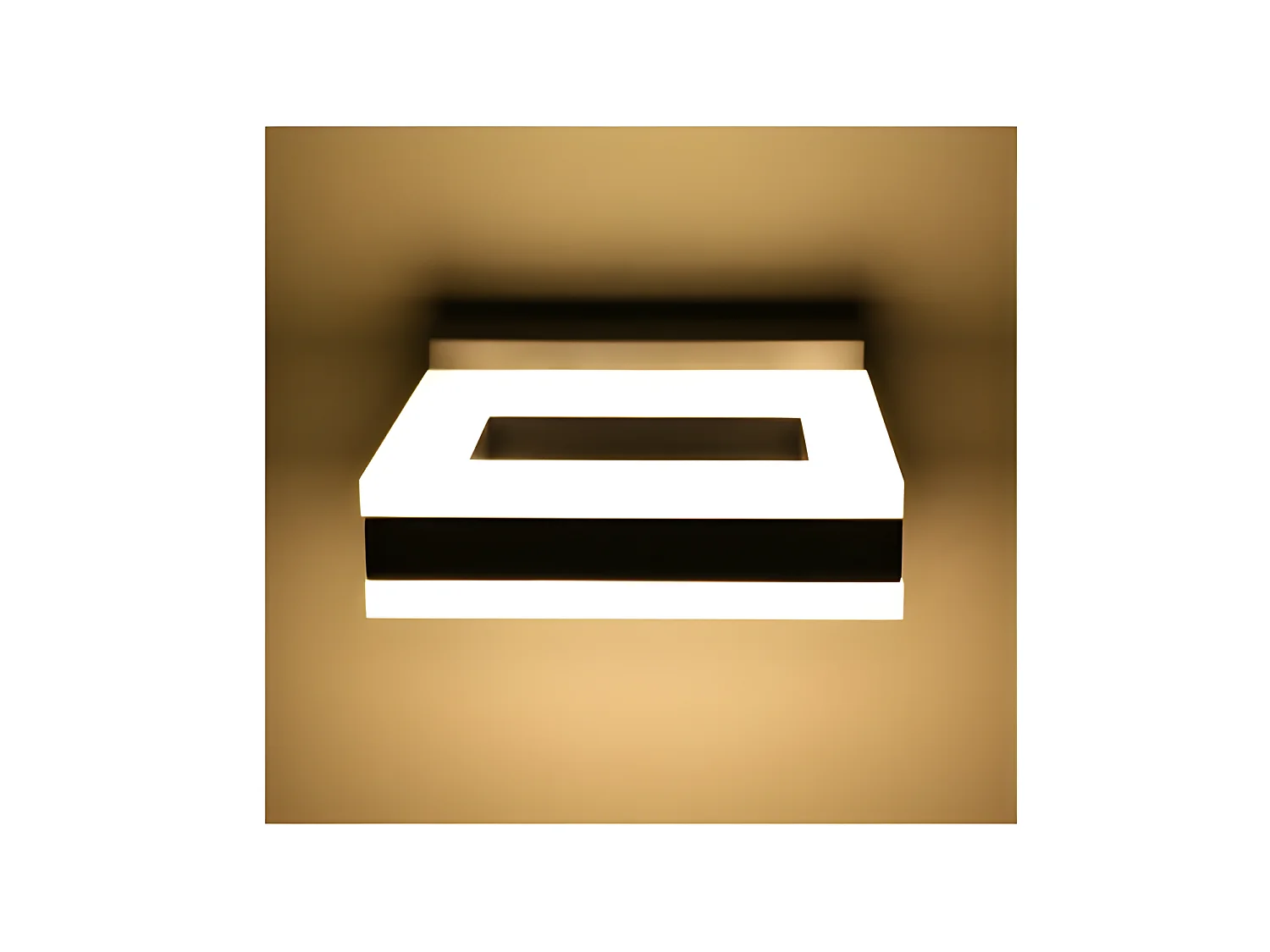 APPLIQUE MURALE RING LED 12 W CARRE 4000°K GRIS ANTHRACITE IP54