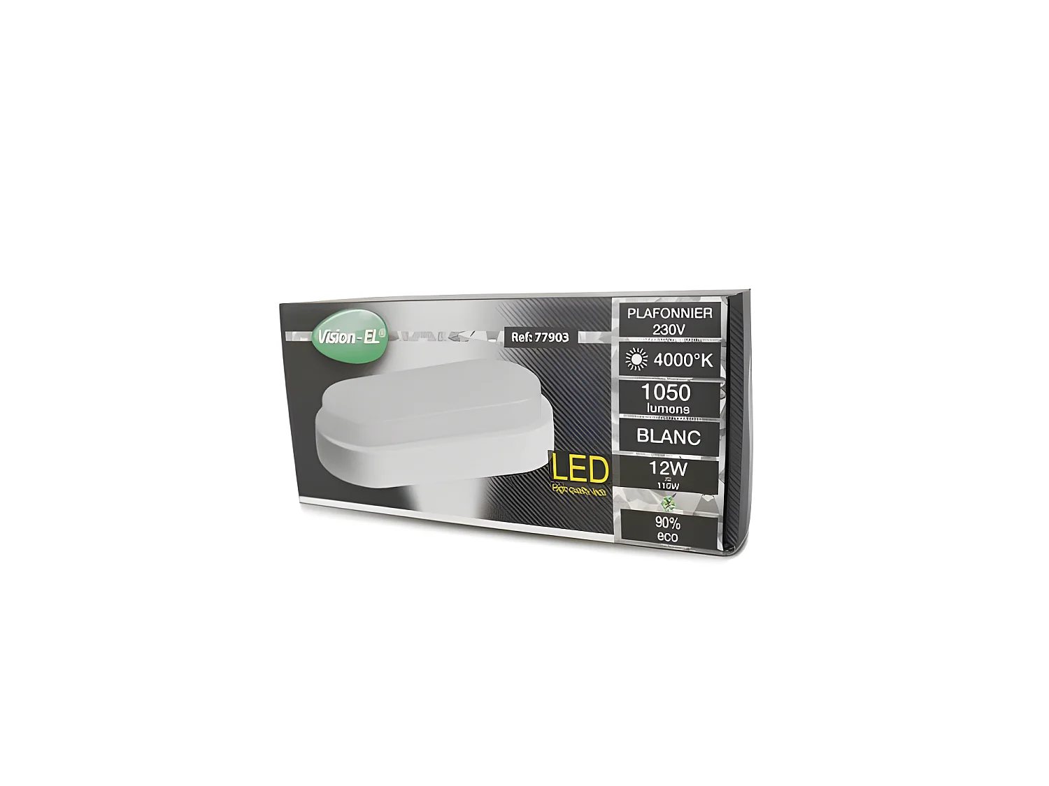 Plafonnier LED Ovale 12W 4000°K