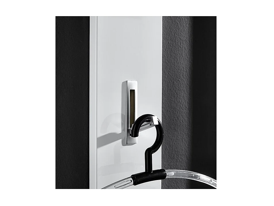 Porte manteau mural laque design noir blanc Alti