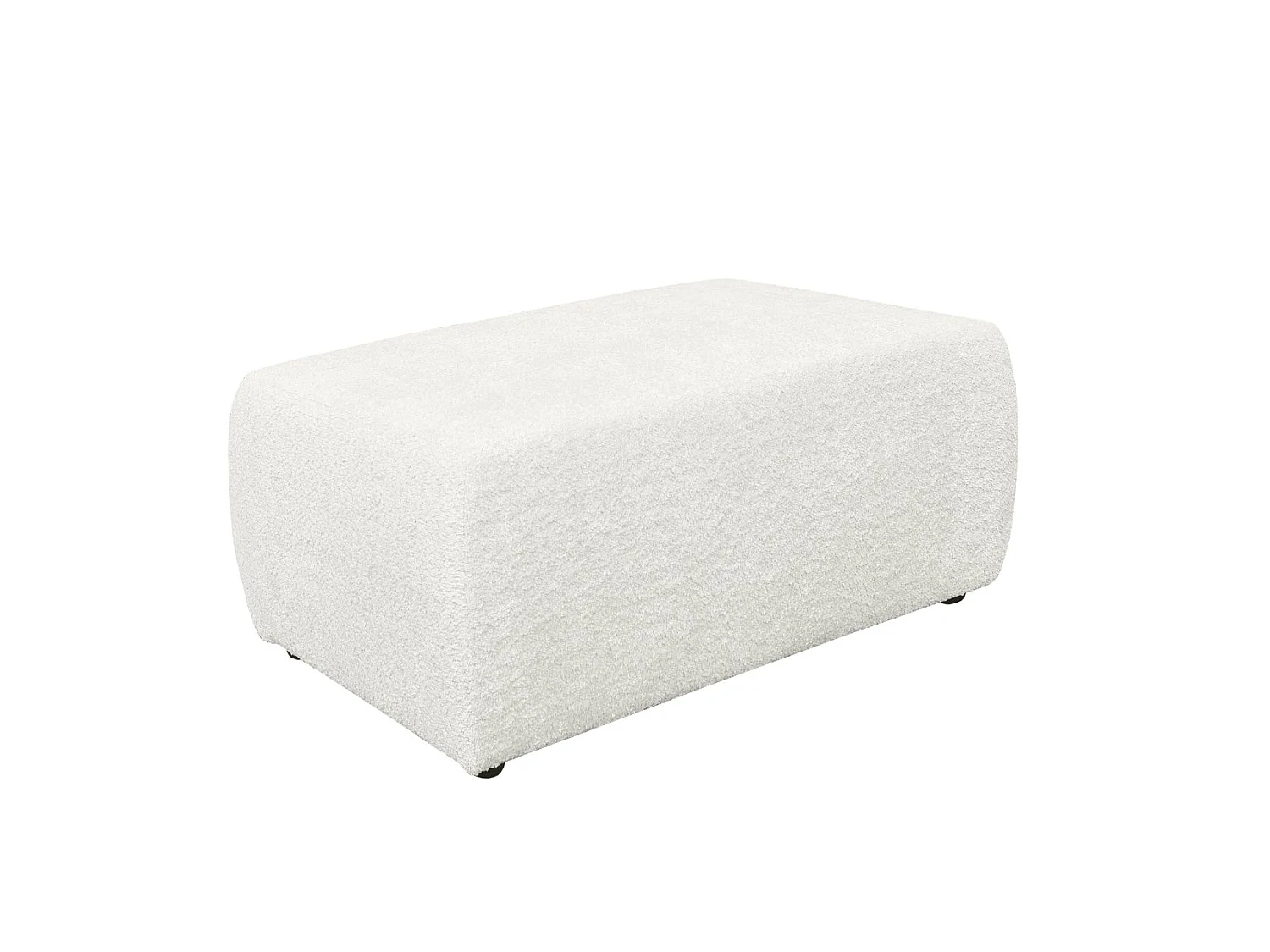 Pouf Bouclette Ania Blanc