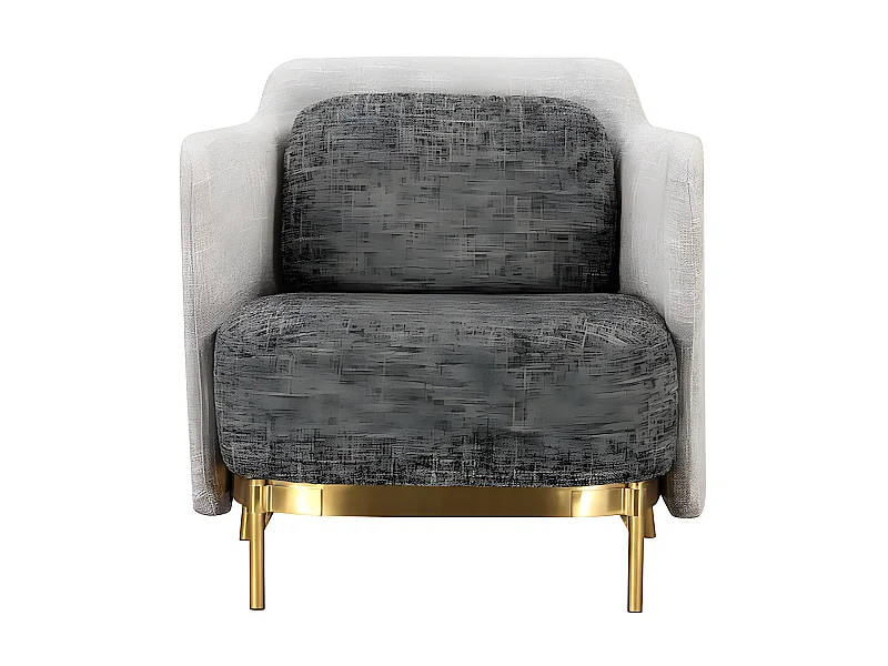 Fauteuil en tissu ARIO - Gris