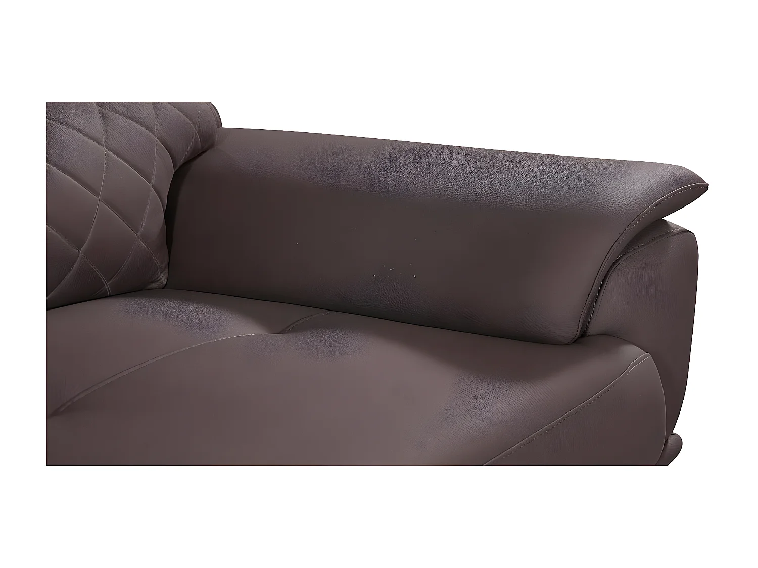 Fauteuil en tissu RICKE - Marron