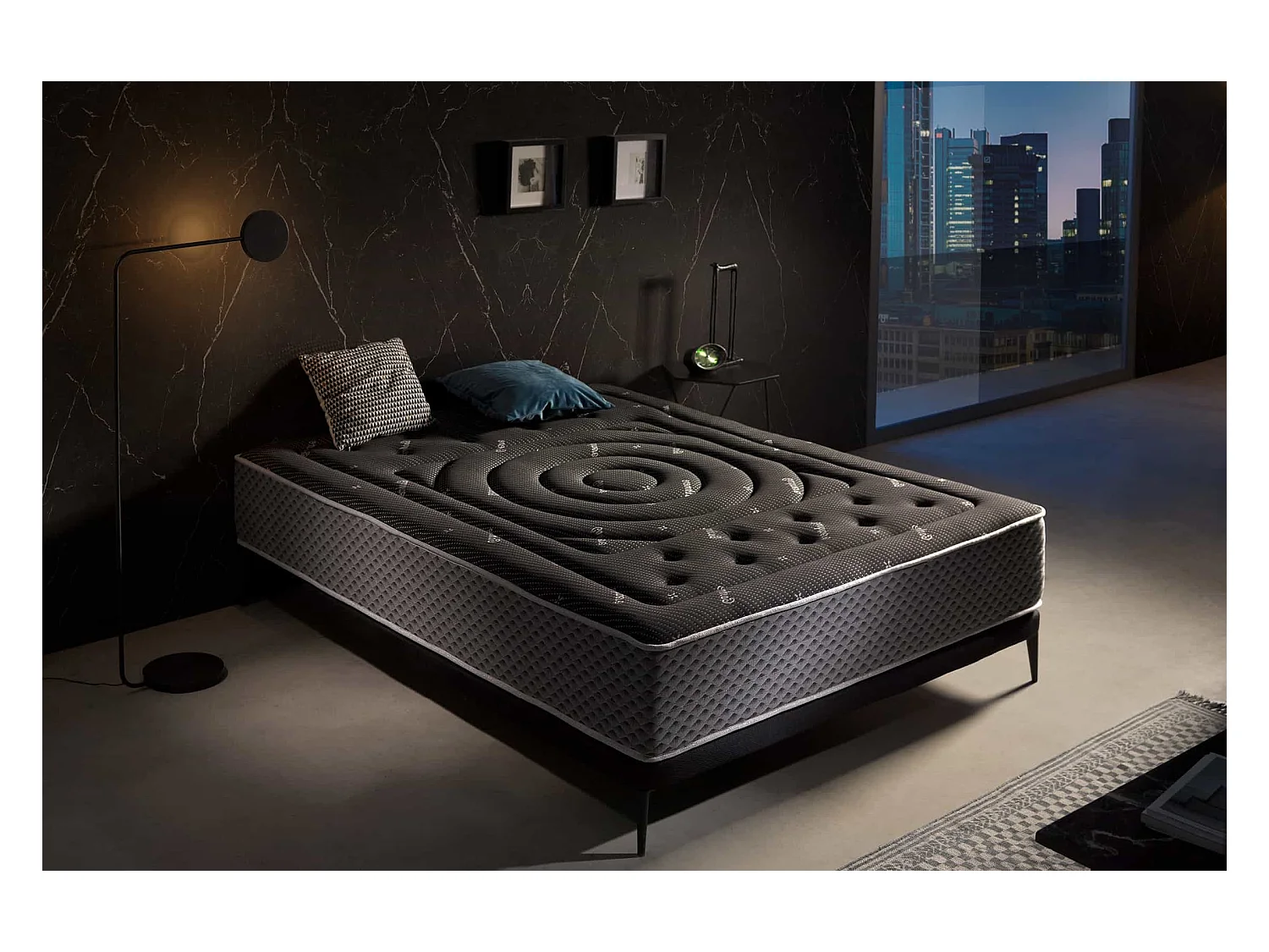 Materac SuperSoft Premium Black Multizone, 27cm, 150x190cm - Moonia