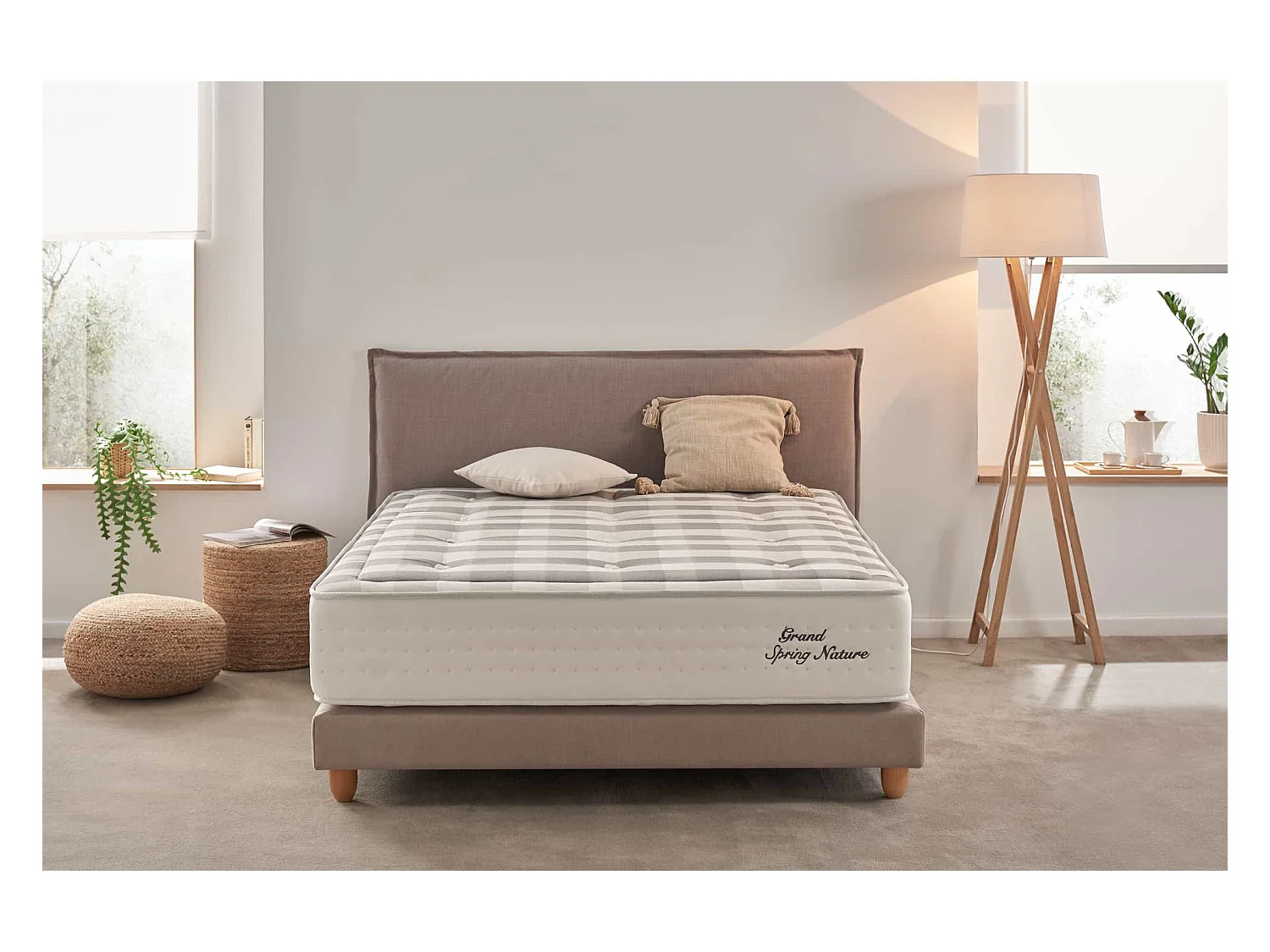 Grand Spring Nature Pocketveren Matras, 30cm, 100x200 cm -Moonia