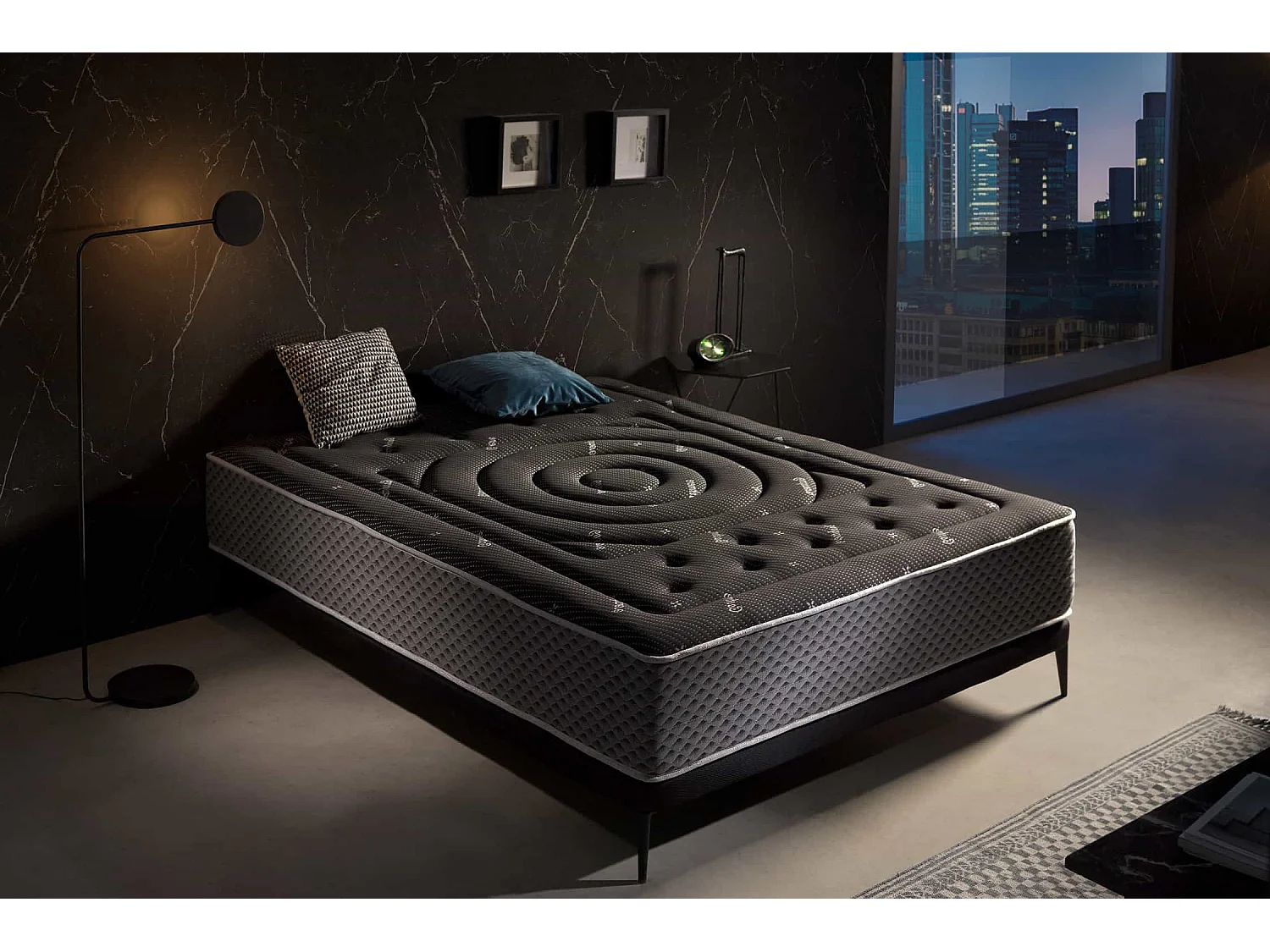 Matelas Premium Black Multizone, 27cm - 90x190 cm