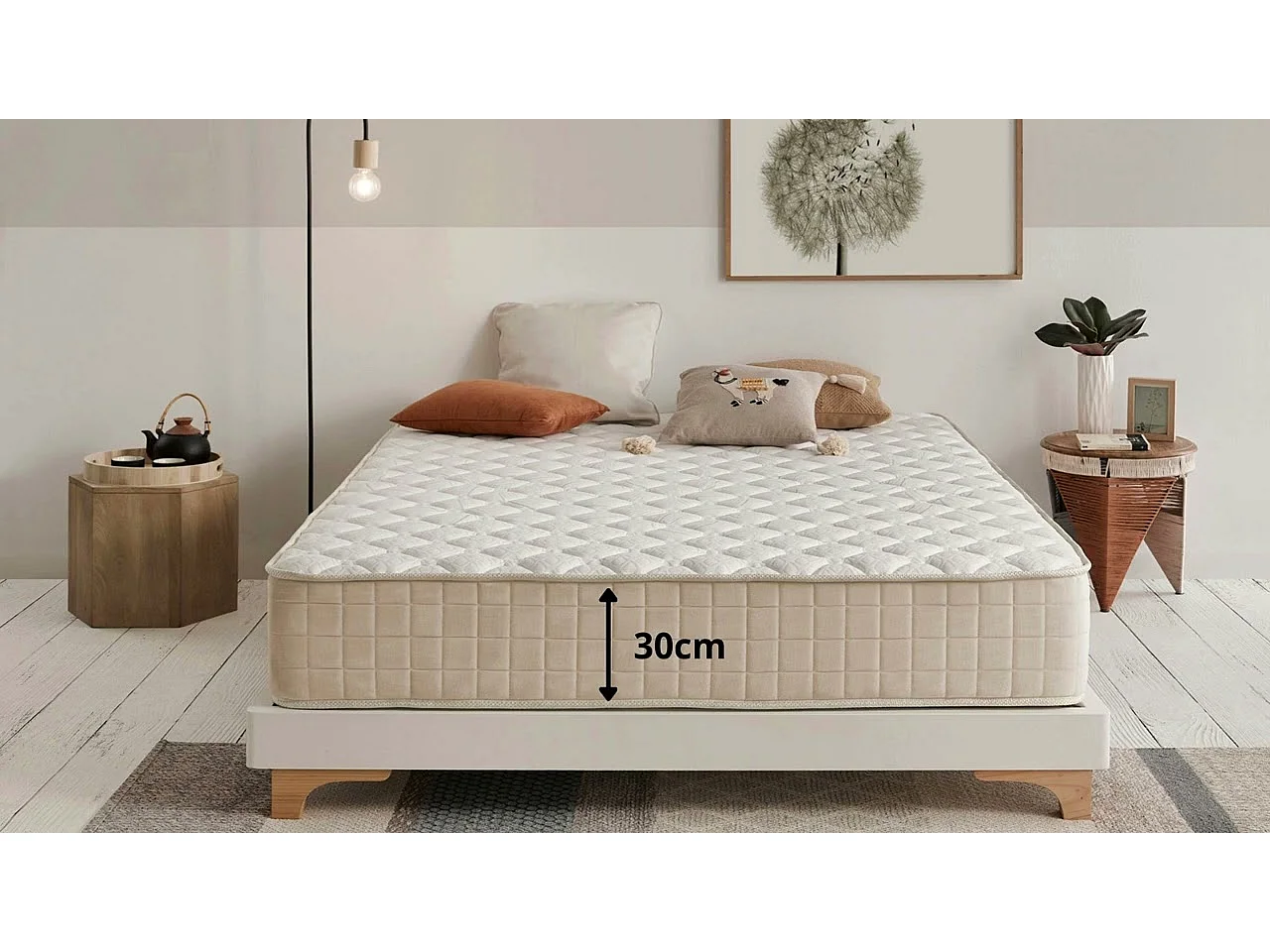 Matelas en mousse à mémoire de forme Magic Plus 30 cm - 160 x 200 cm - Moonia