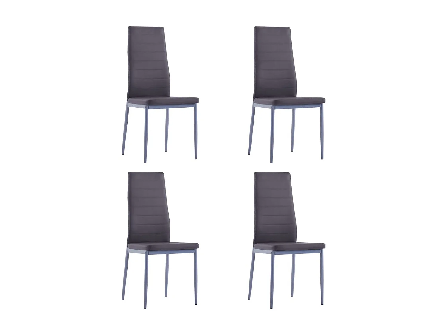 Mobilier de salle à manger 5 pcs Gris