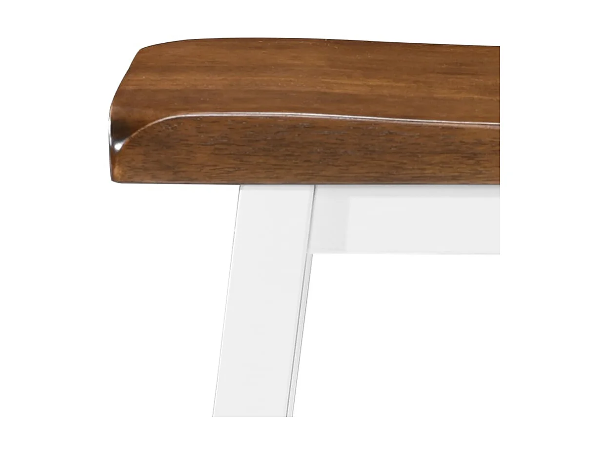 Table de bar et tabouret 3 pcs Bois massif