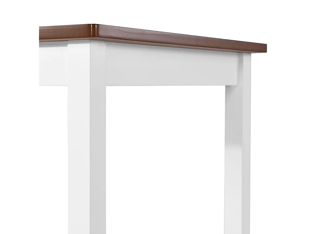 Table et tabouret de bar 5 pcs Bois massif