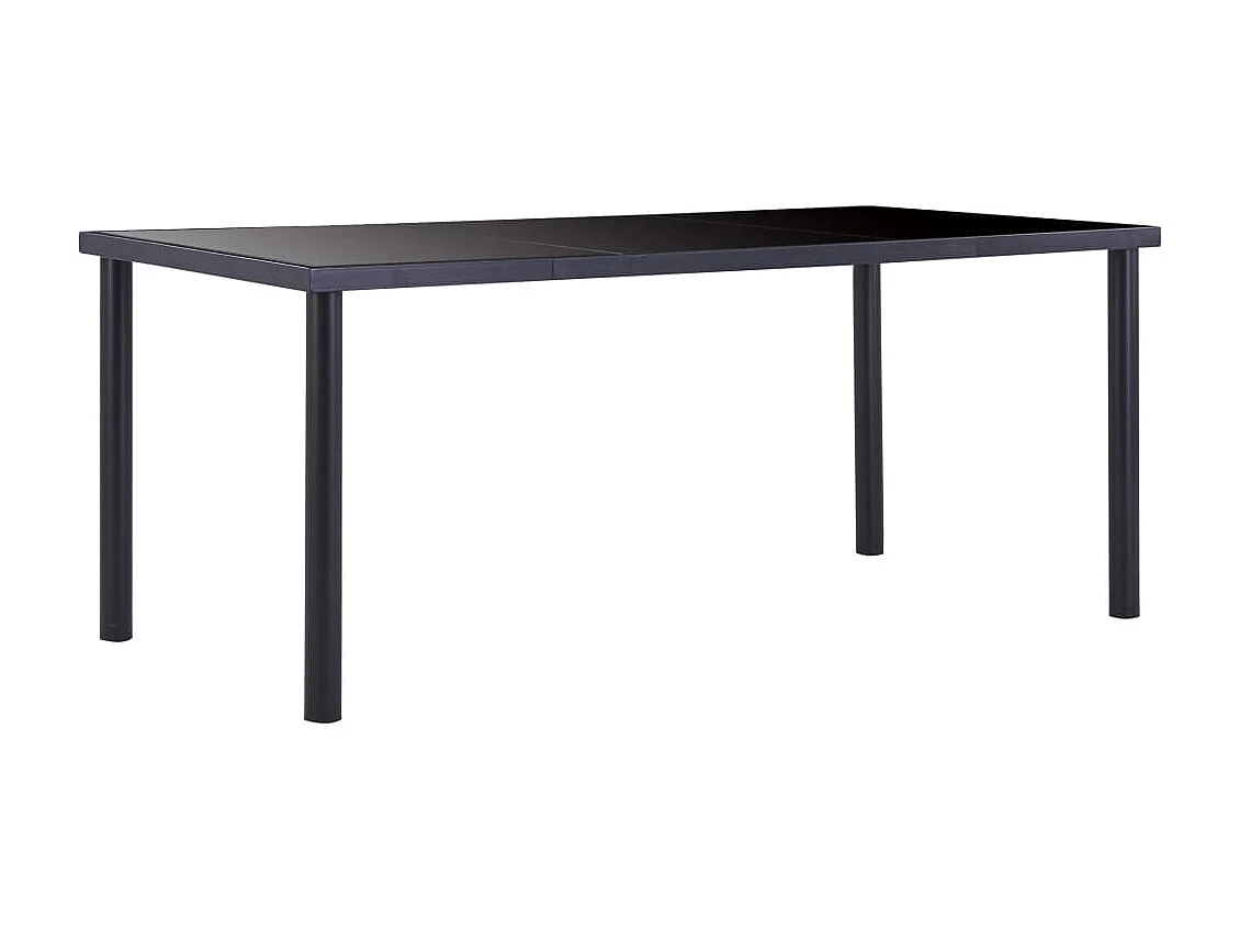 Ensemble de salle à manger 7 pcs Similicuir Noir 4