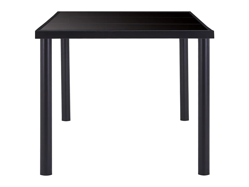 Ensemble de salle à manger 7 pcs Similicuir Noir 4