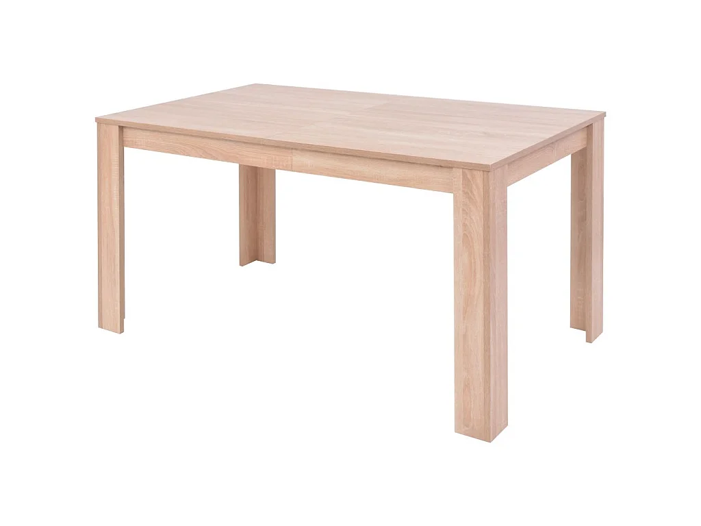 Table et chaises 7 pcs Cuir synthétique Chêne Marron