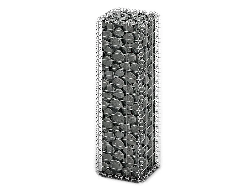 Panier de gabion avec couvercle Fil galvanisé 100 x 30x30
