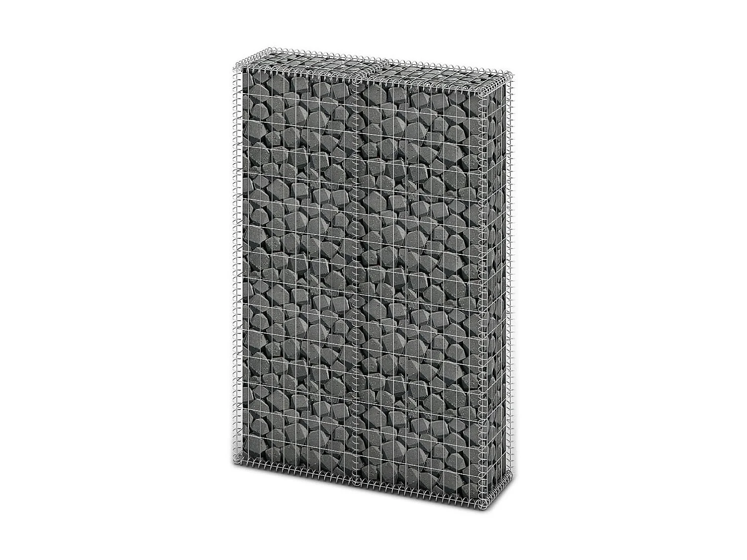 Panier de gabion avec couvercle Fil galvanisé 150 x 100x30