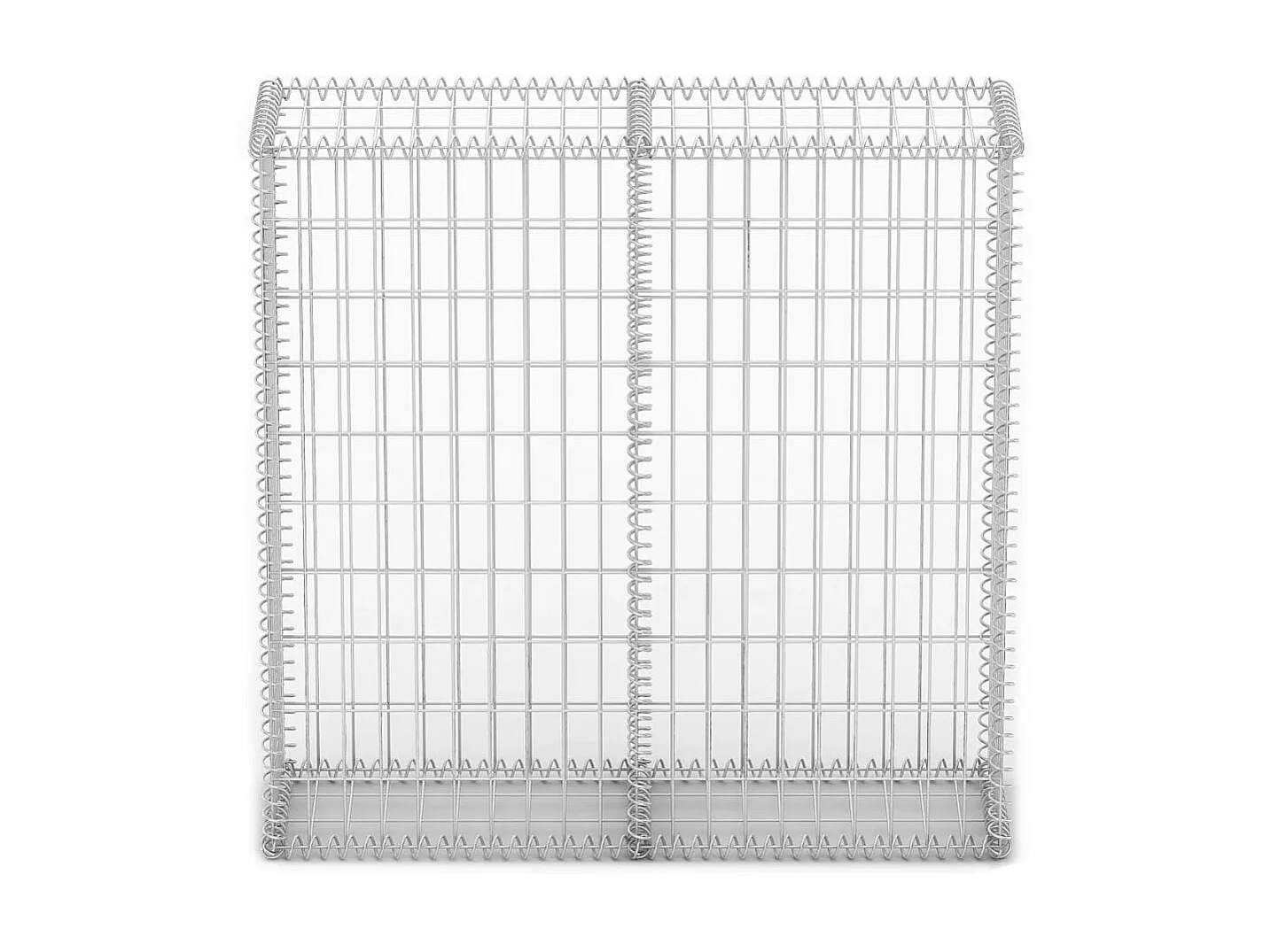 Panier de gabion avec couvercle Fil galvanisé 100 x 100x30