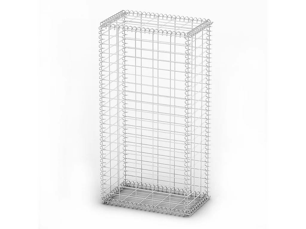 Panier de gabion avec couvercle Fil galvanisé 100 x 50x30