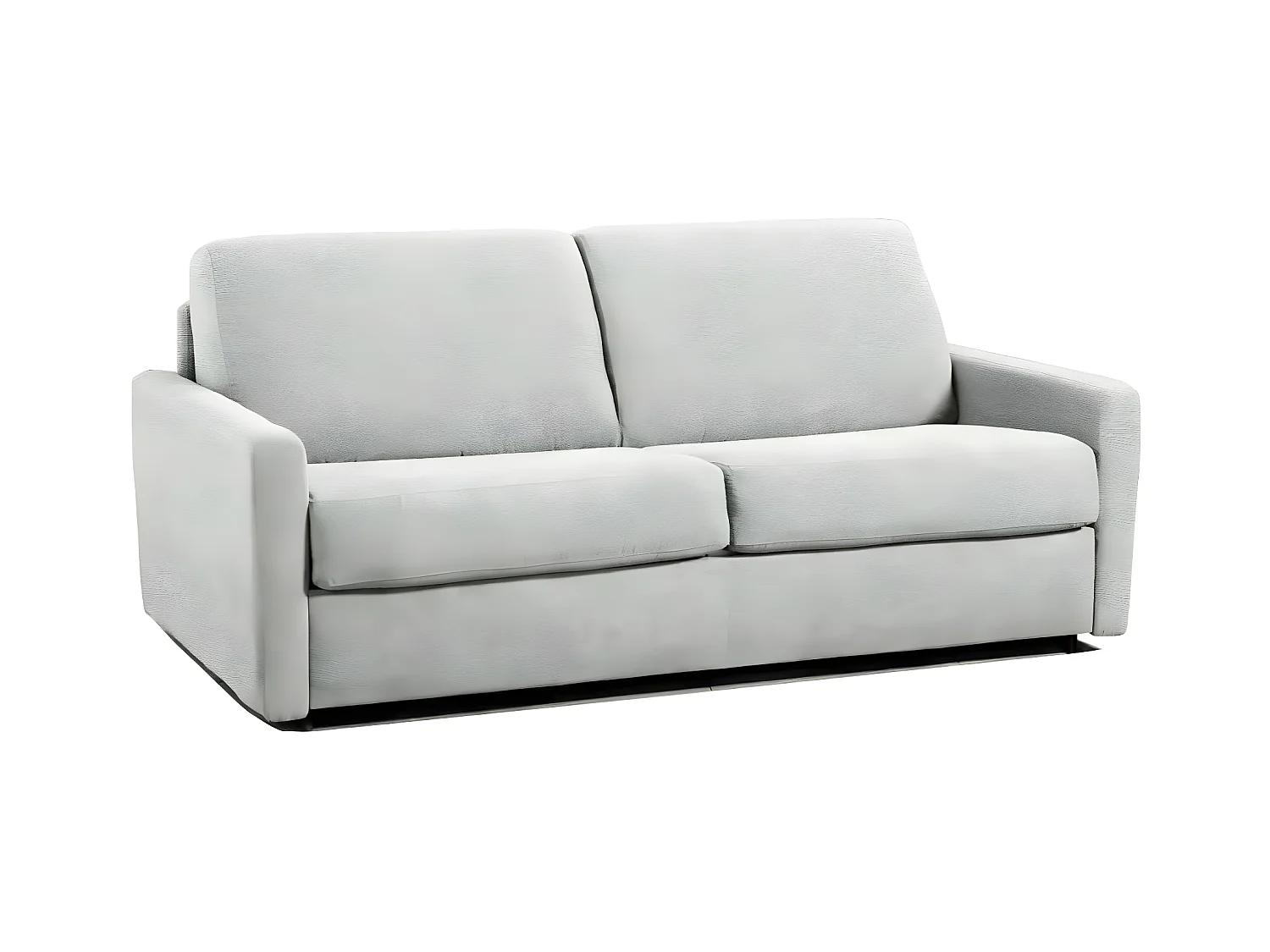 Canapé lit express ECLIPSE ELITE polyuréthane blanc sommier lattes 140cm assises et matelas mémoire de forme