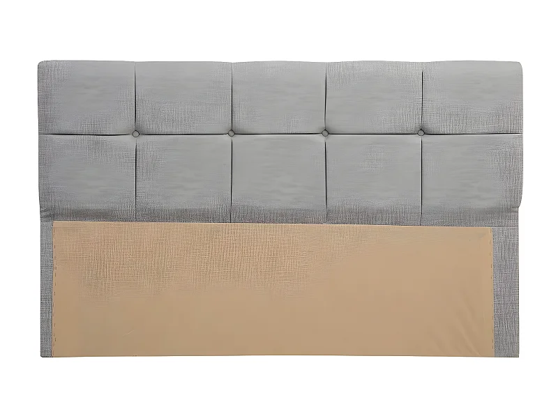 Tête de lit Testin 90cm Velours Gris