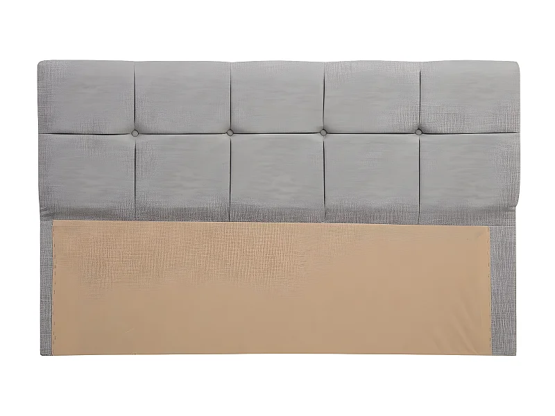 Tête de lit Testin 120cm Velours Gris