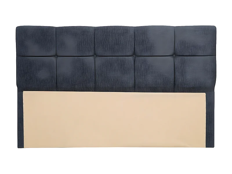 Tête de lit Testin 120cm Velours Anthracite