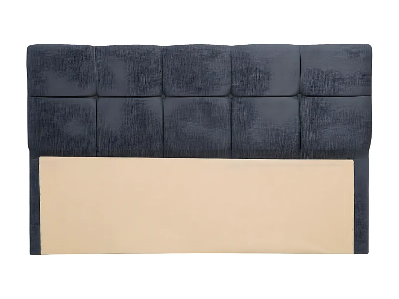 Tête de lit Testin 90cm Velours Anthracite