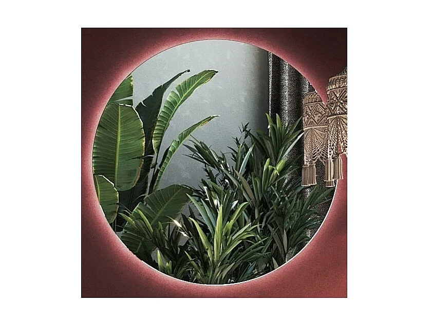 Espelho design retroiluminado, 74x74 cm, coleção BURA