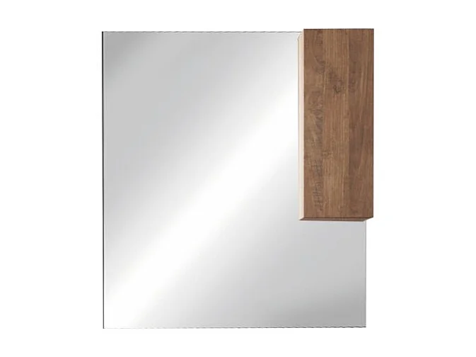 Espelho design com armazenamento, 120x110 cm, coleção FRASSI, cor carvalho claro
