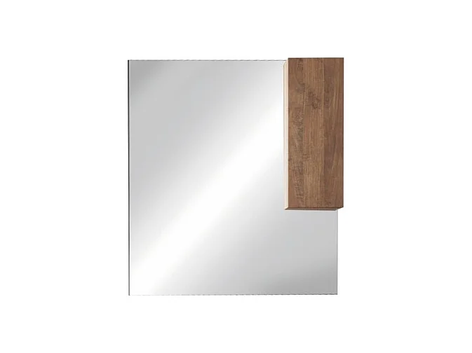 Miroir FRASSI – Chêne clair design avec rangement – L120 x H110 x P18 cm