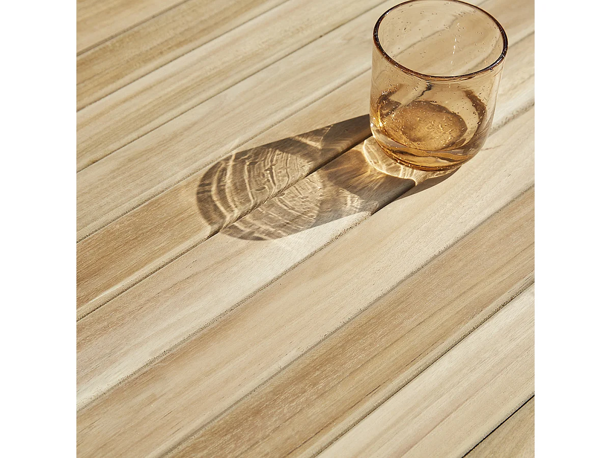 Salon de jardin en teck massif extensible 8/10 places