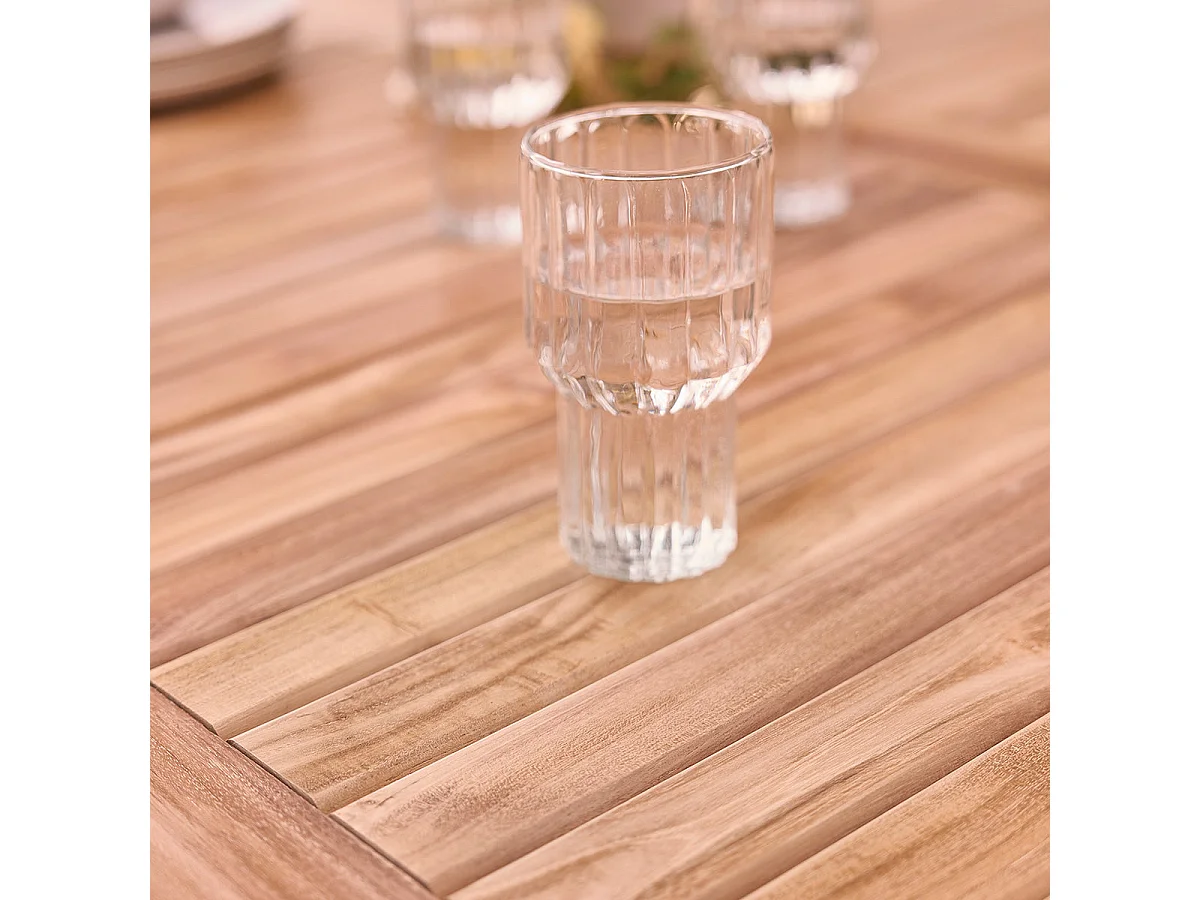 Set da esterno in teak per 8 persone