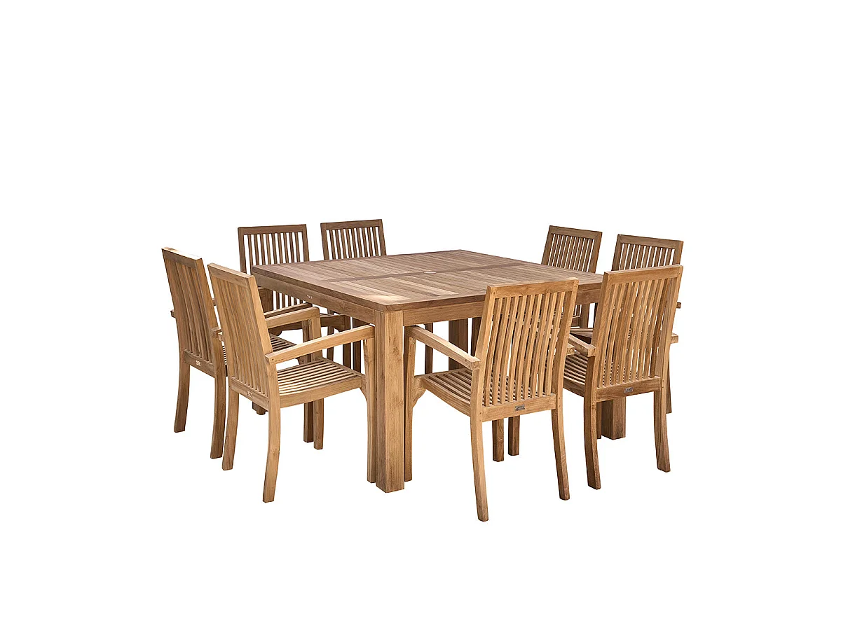 Sedia da giardino pieghevole in teak massello