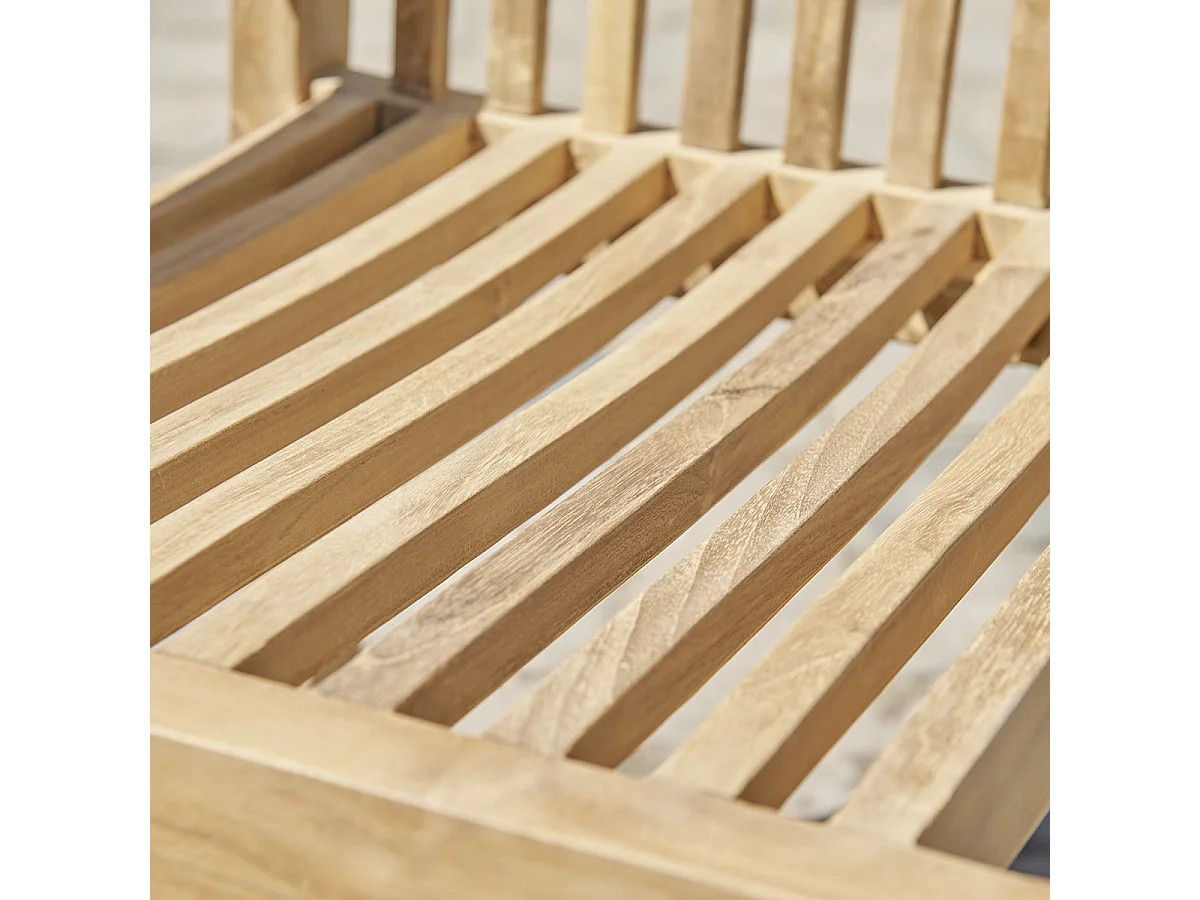 Sedia da giardino pieghevole in teak massello