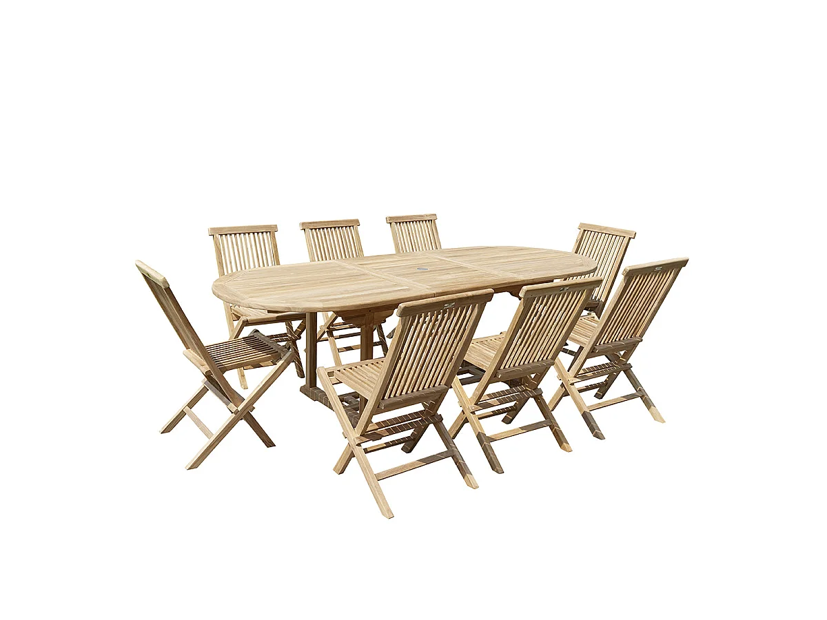 Sedia da giardino pieghevole in teak massello