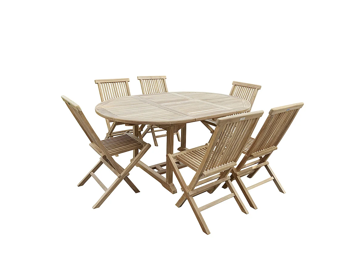 Sedia da giardino pieghevole in teak massello