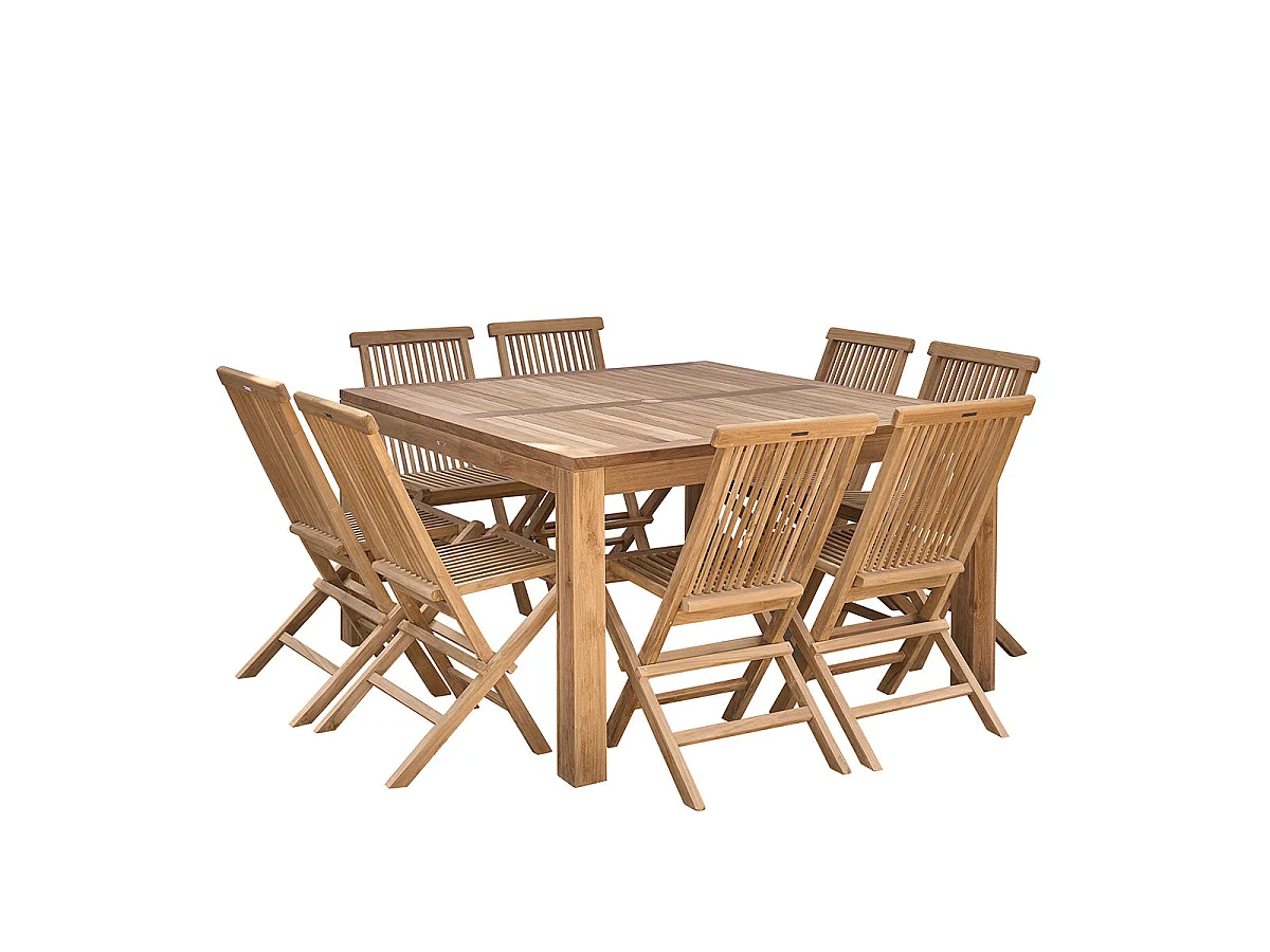 Sedia da giardino pieghevole in teak massello