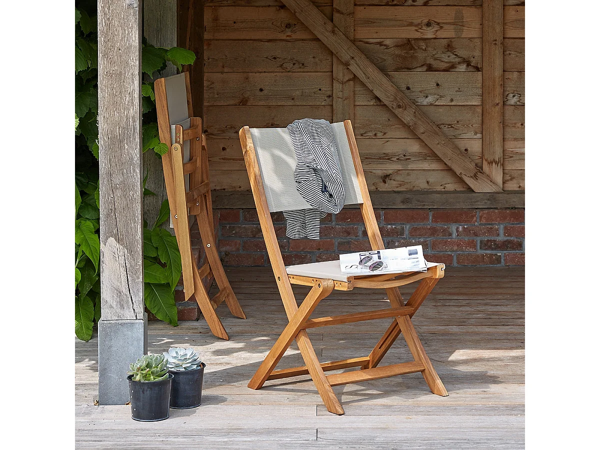 Set di mobili da giardino in acacia da 6 a 8 posti