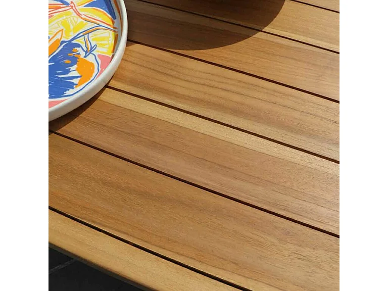 Sedia da giardino pieghevole in teak massello