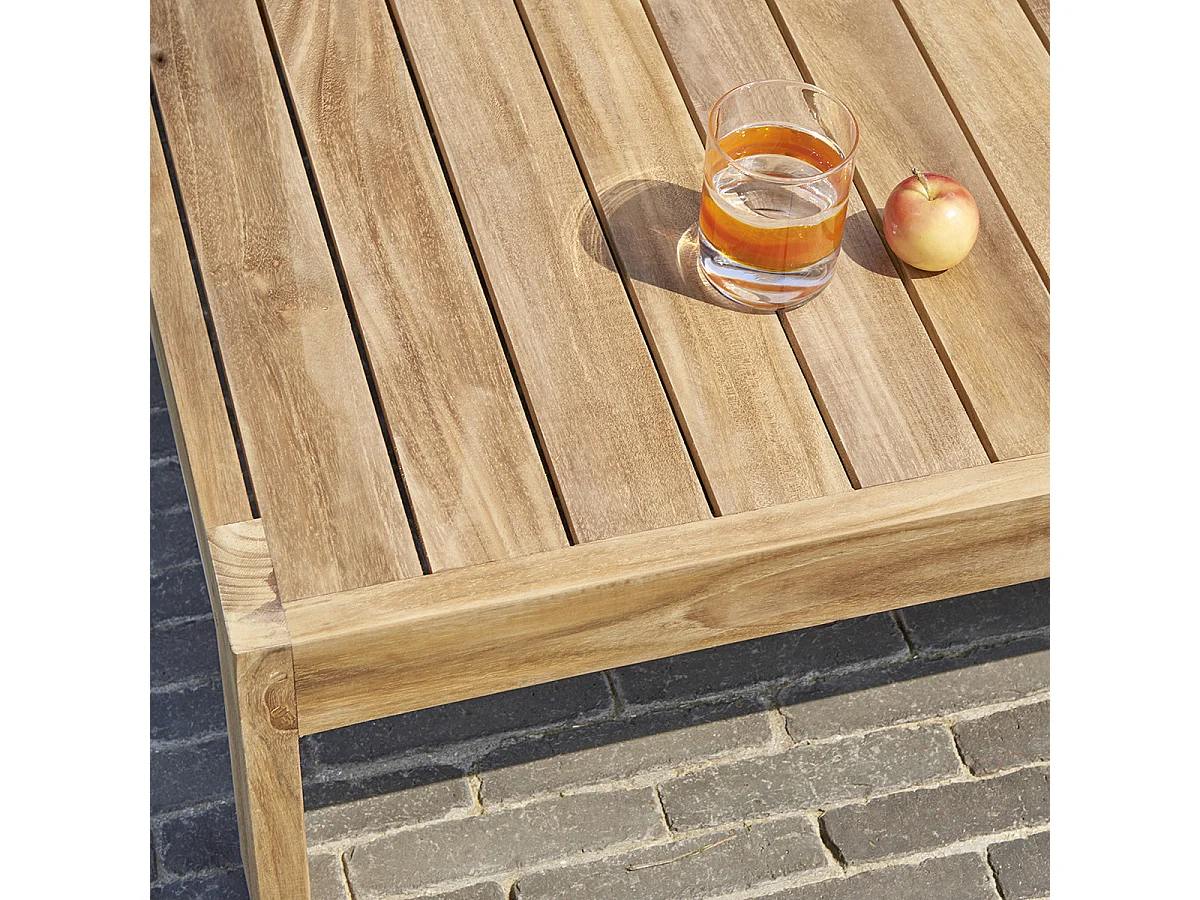 Sedia da giardino pieghevole in teak massello