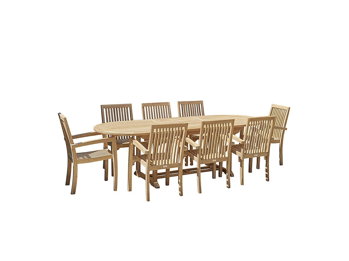 Sedia da giardino pieghevole in teak massello