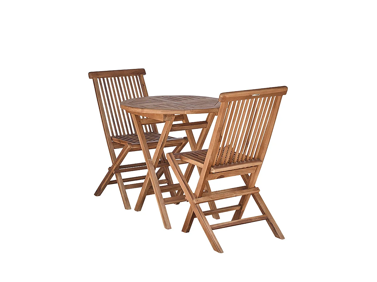 Set di mobili da giardino in teak massello oliato 2/4 pers.