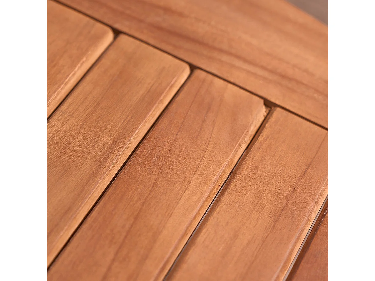 Set da esterno con tavolo allungabile in teak oliato per 8/10 persone