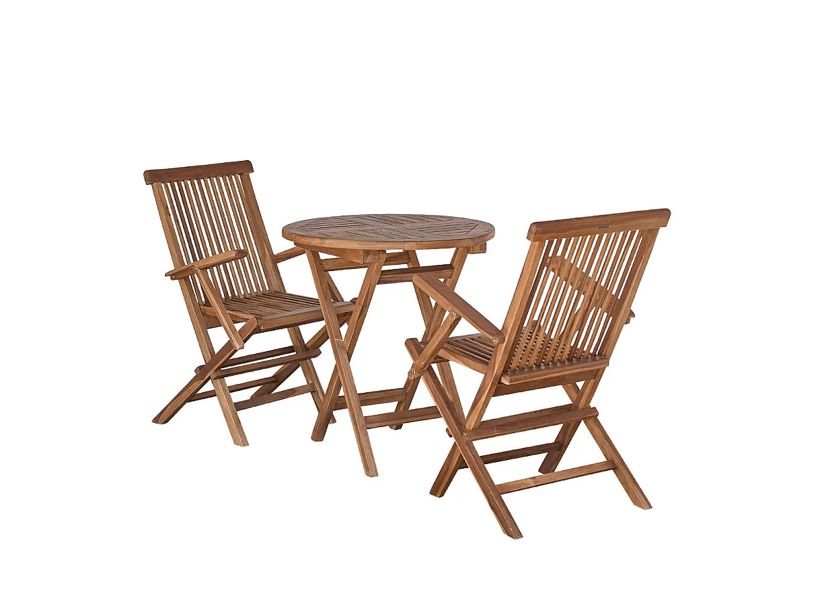 Set di mobili da giardino in teak massello oliato 2/4 pers.