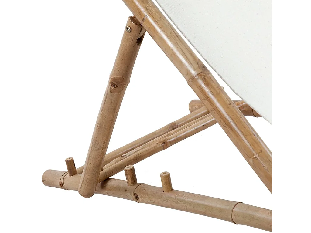 Chaise de terrasse Bambou et toile