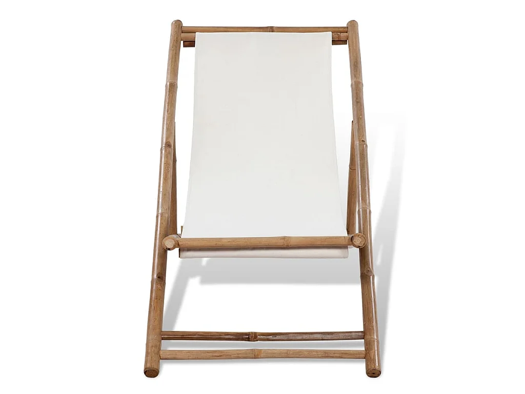 Chaise de terrasse Bambou et toile