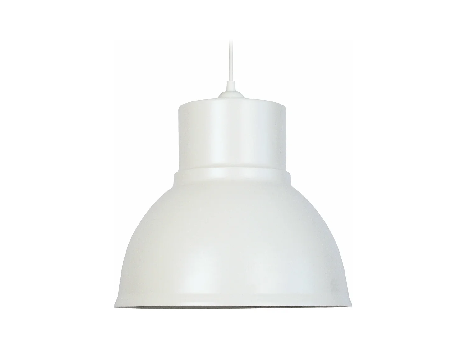 Suspension grand cloche métal  blanc 80 cm..