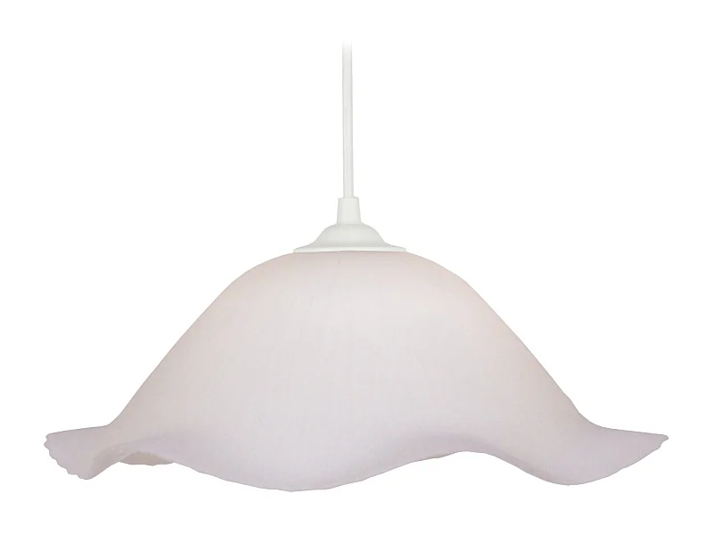 Suspension TOSEL  ,verre,Blanc ,H70xD36xP36cm