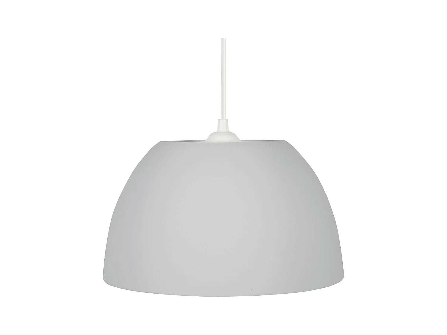 Suspension dôme, plastique  gris 70 cm.