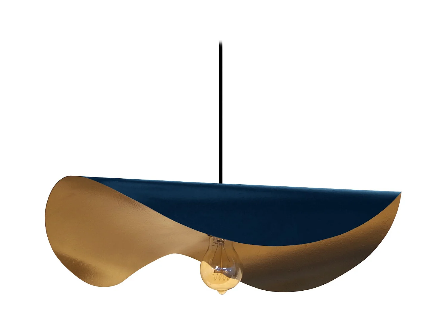 Suspension TOSEL ,métal,Bleu,H65xD50xP50cm