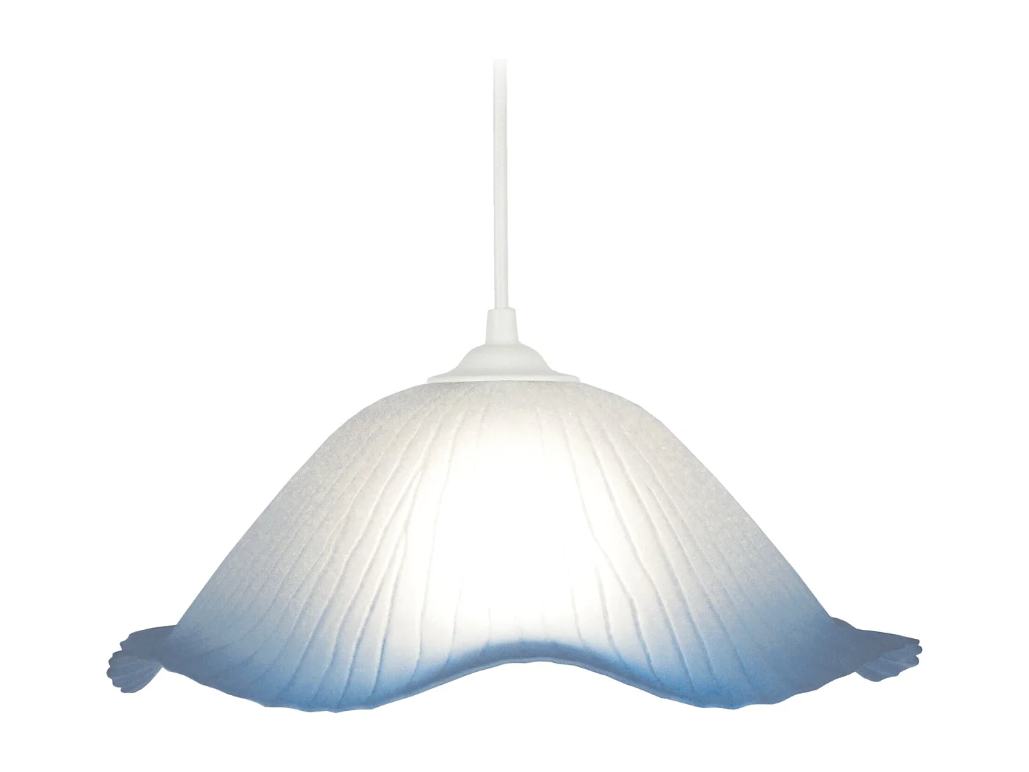 Suspensão TOSEL  FLEUVE metal cúpula preto D44 x  H70  cm